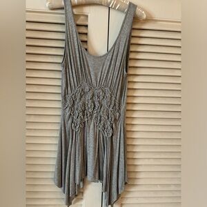 BAILEY 44 GREY RUCHED TANK MINT CONDITION SZ MED ORIG $125